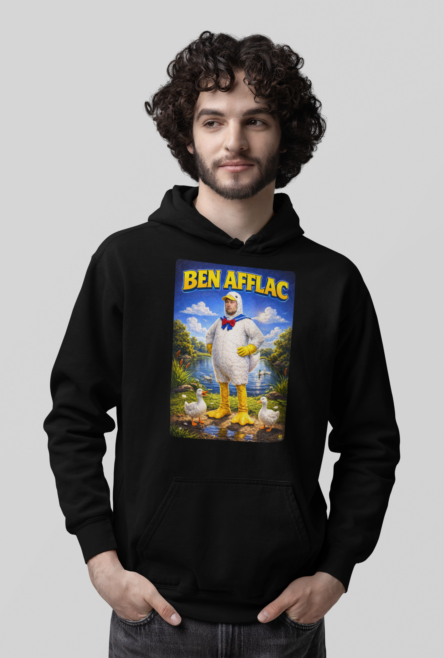 Ben Afflac Funny Hoodie – Duck Celebrity Parody Hoodie