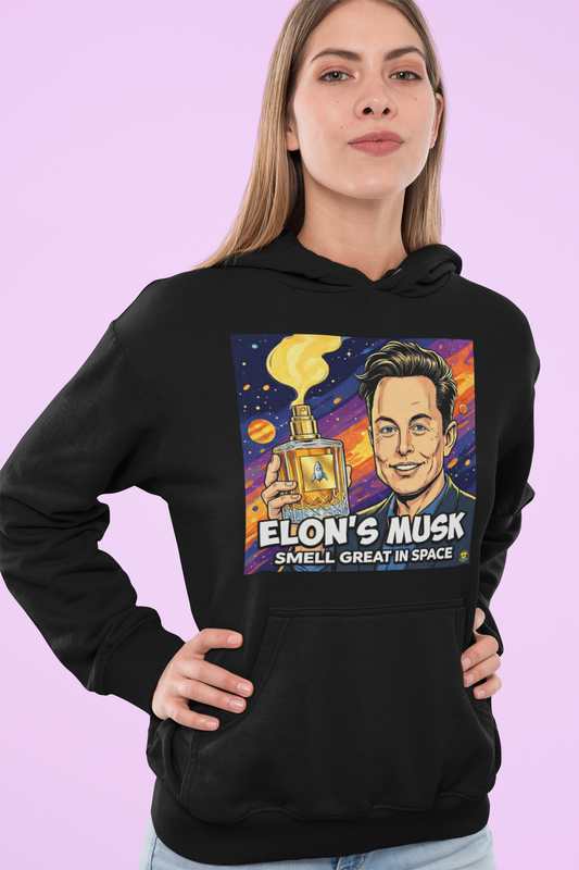 Elon’s Musk Funny Hoodie – Tech Billionaire Parody Hoodie