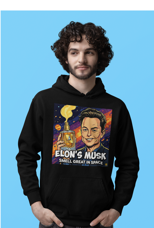 Elon’s Musk Funny Hoodie – Tech Billionaire Parody Hoodie