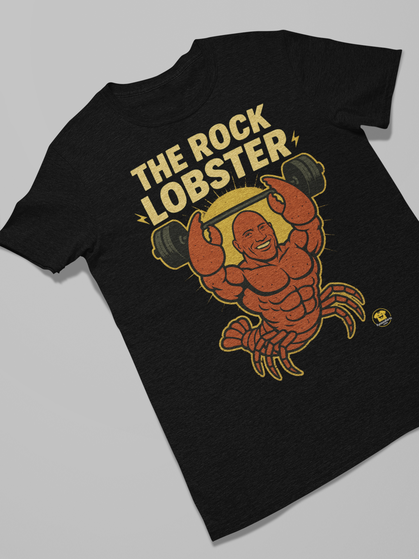 The Rock Lobster Funny T-Shirt – Muscle Icon Parody Tee