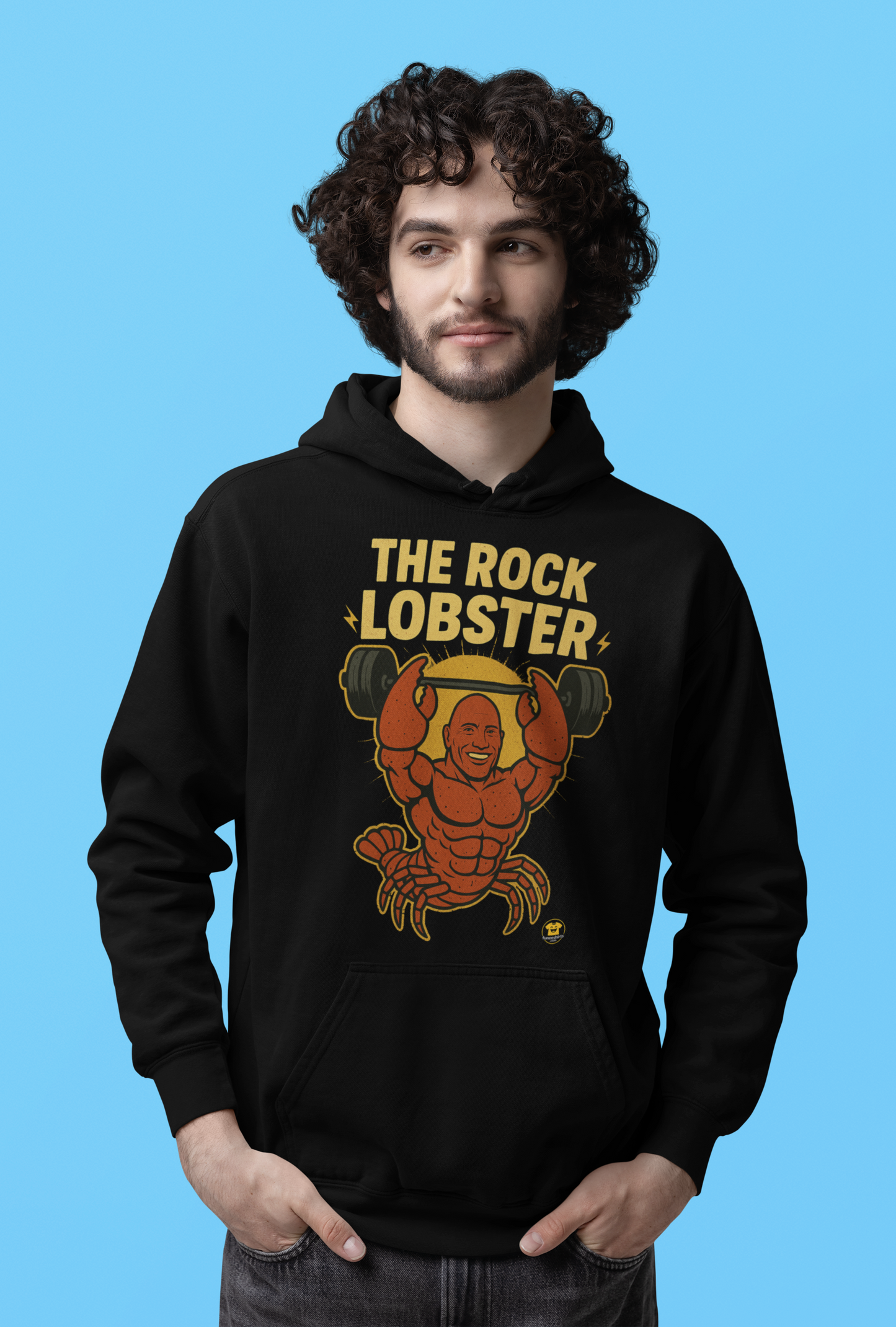 The Rock Lobster Funny Hoodie – Muscle Icon Parody Hoodie