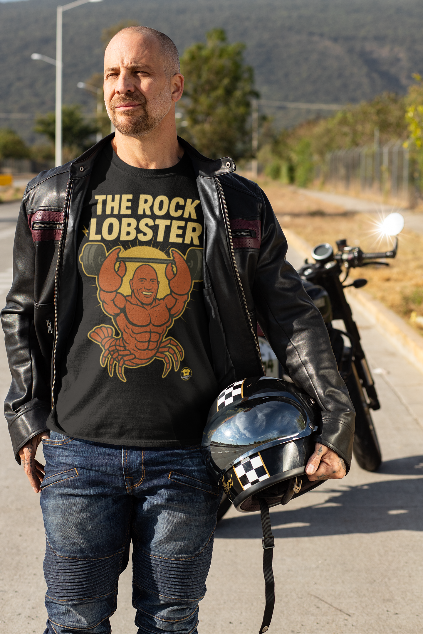 The Rock Lobster Funny T-Shirt – Muscle Icon Parody Tee