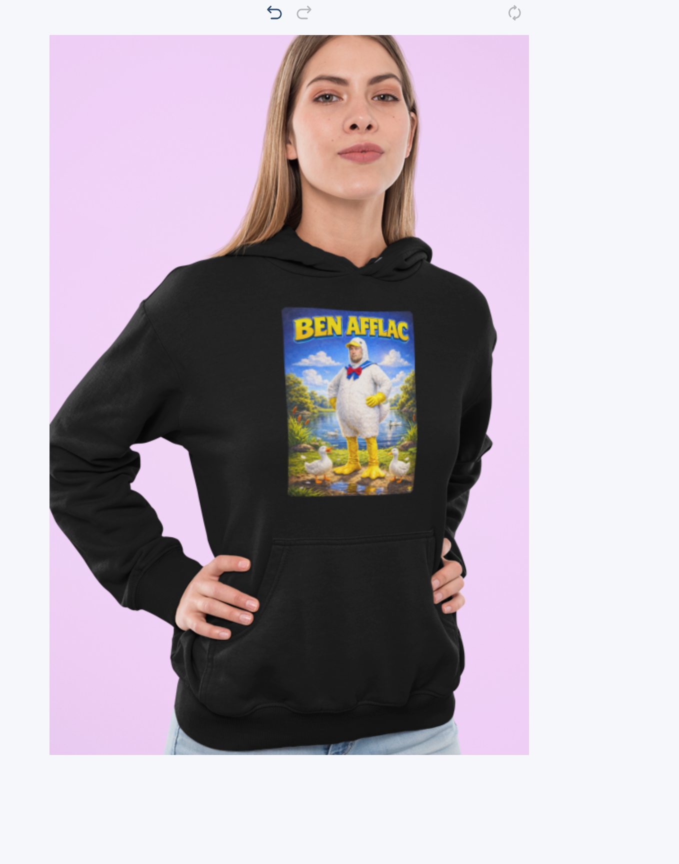Ben Afflac Funny Hoodie – Duck Celebrity Parody Hoodie